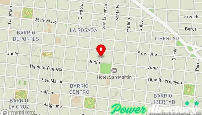 mapa de Credipesos Institución financiera en Corrientes