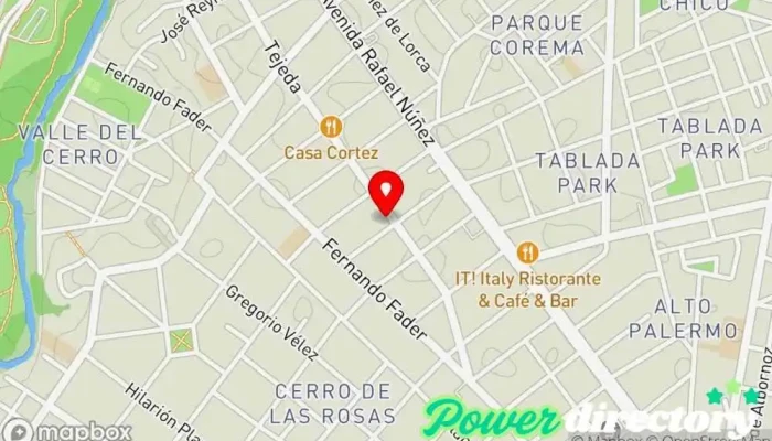 mapa de CrediRaíces Agencia inmobiliaria en Córdoba