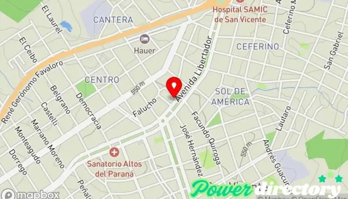 mapa de Crediser Argentina S.A. // STAND San Vicente Planificador financiero en San Vicente