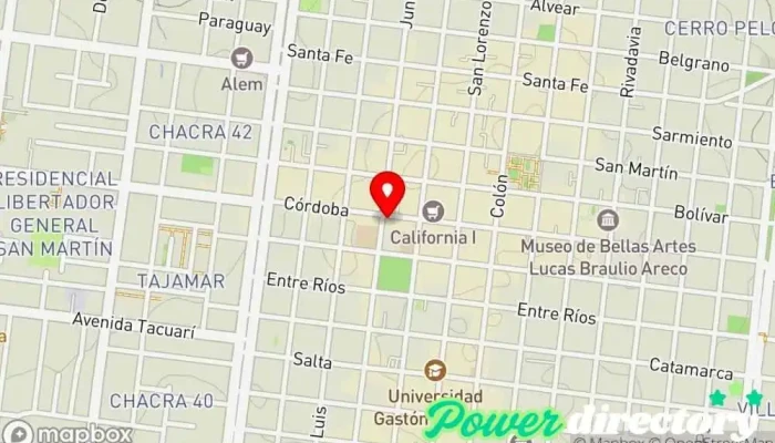 mapa de Crediser Sucursal Posadas Institución financiera, Tienda de electrodomésticos, Tienda de artículos para el hogar en Posadas