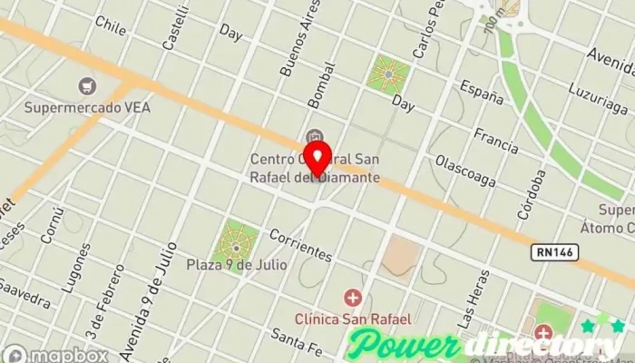 mapa de Credisold Institución financiera en San Rafael