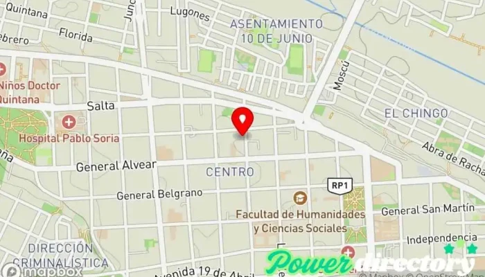 mapa de Credit Agencia de préstamos en San Salvador de Jujuy