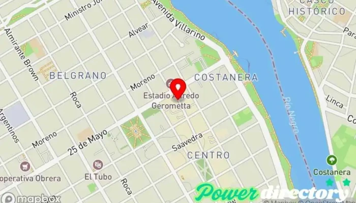 mapa de Credit Now Institución financiera en Viedma
