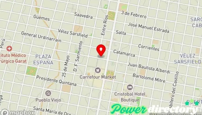 mapa de Creditasso Consultora financiera, Oficinas de empresa en Concordia