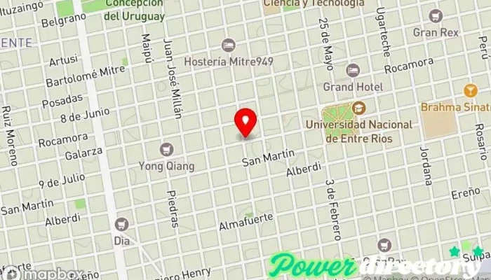mapa de Crédito Argentino Institución financiera en Concepción del Uruguay