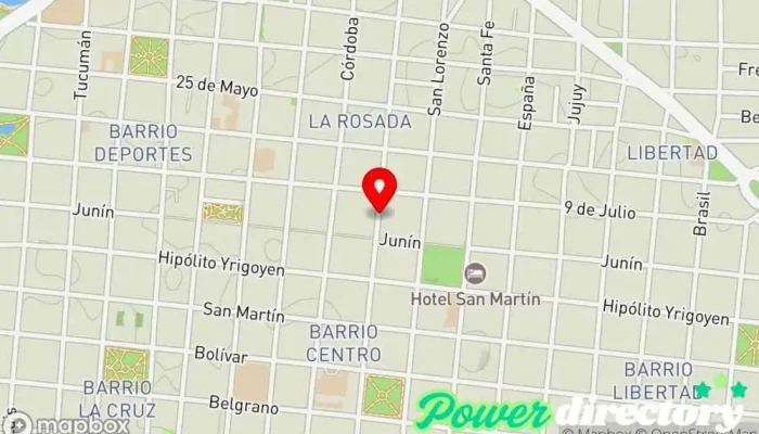 mapa de Crédito Argentino Institución financiera en Corrientes
