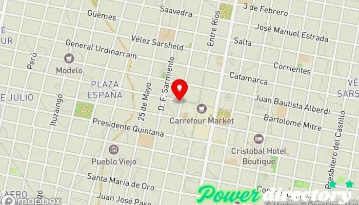 mapa de Crédito Argentino Institución financiera en Concordia