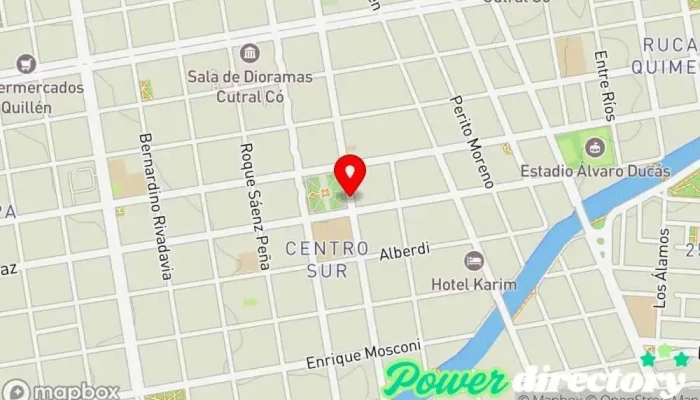 mapa de Credito Argentino Institución financiera en Cutral Co
