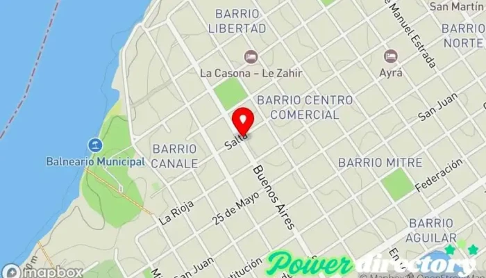 mapa de Crédito Argentino Institución financiera en Bella Vista