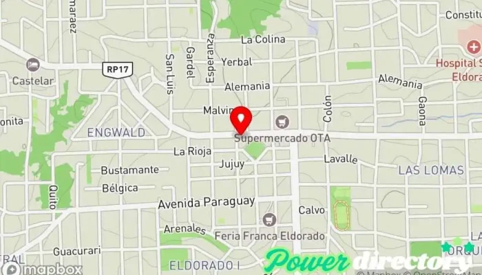 mapa de Crédito Argentino Institución financiera en Eldorado