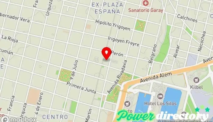 mapa de Crédito Argentino Institución financiera en Santa Fe de la Vera Cruz