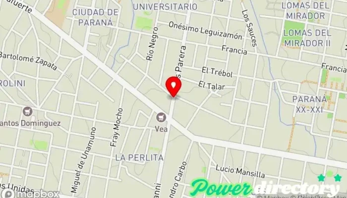 mapa de Crédito Argentino Institución financiera en Paraná