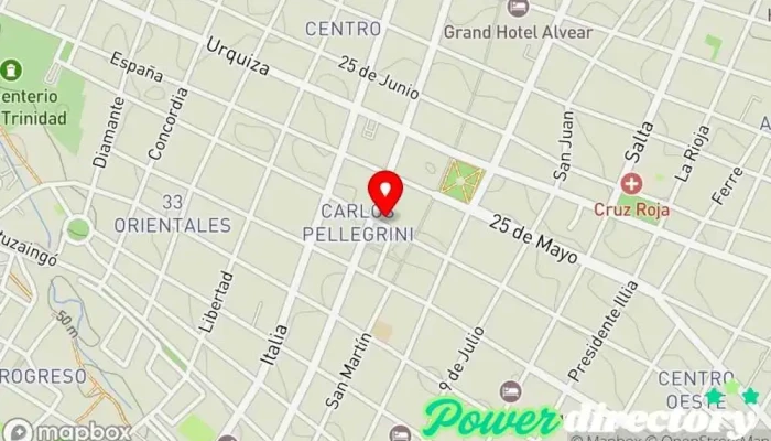 mapa de Crédito Argentino Institución financiera en Paraná