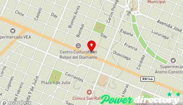 mapa de Crédito Argentino Institución financiera en San Rafael