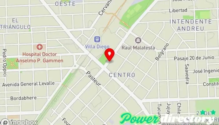 mapa de Crédito Argentino Institución financiera en Villa Gdor. Galvez