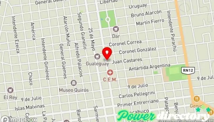 mapa de Crédito Argentino Institución financiera en Gualeguay