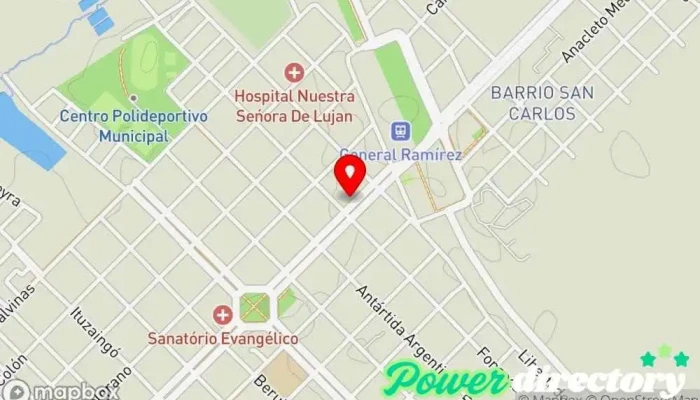 mapa de Crédito Argentino Institución financiera en Gral. Ramírez