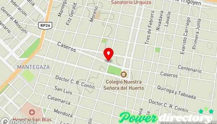 mapa de Crédito Argentino Institución financiera en Nogoyá