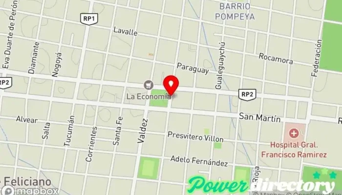 mapa de Crédito Argentino Institución financiera en San Jose de Feliciano