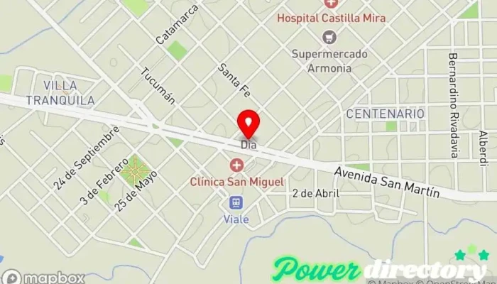 mapa de Crédito Argentino Institución financiera en Viale