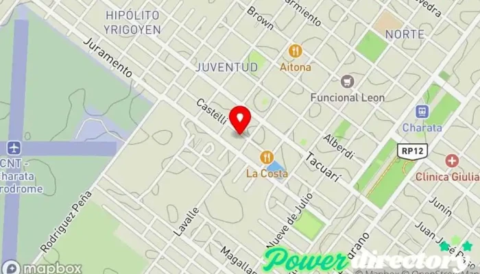 mapa de Credito Azteca SRL Banco en Charata