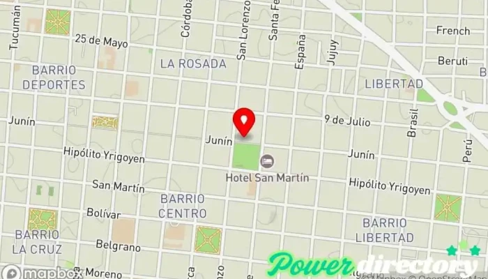 mapa de Crédito Azteca SRL Agencia de préstamos en Corrientes