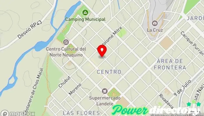 mapa de Crédito general sarmiento Comercio en Chos Malal