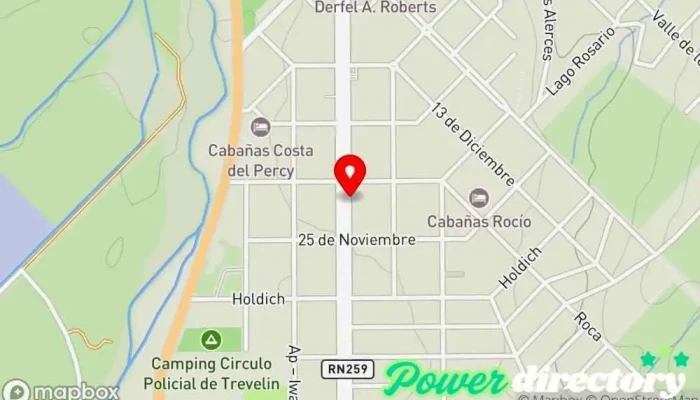 mapa de Crédito Móvil Prestamista hipotecario en Trevelin
