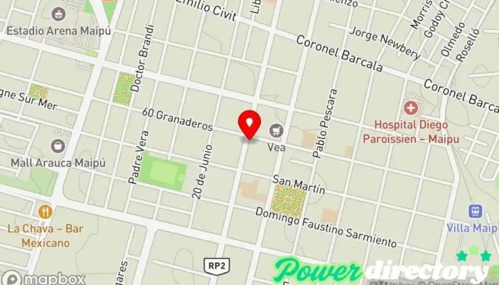mapa de CREDITO SUPREMO Agencia de préstamos en Maipú