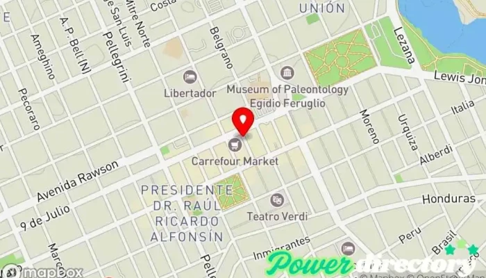 mapa de Credito Veloz Banco en Trelew
