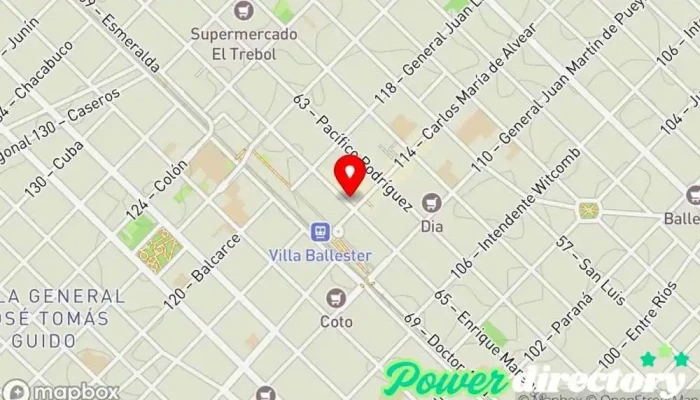 mapa de Crédito Ya del Litoral Agencia de préstamos en Villa Ballester