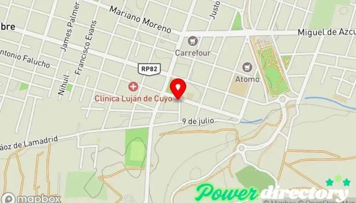 mapa de Creditos Aconcagua Institución financiera en Luján de Cuyo