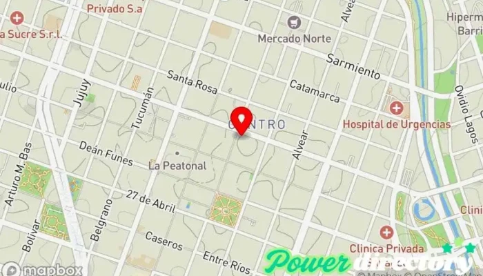 mapa de Créditos Activos y Jubilados Institución financiera en Córdoba
