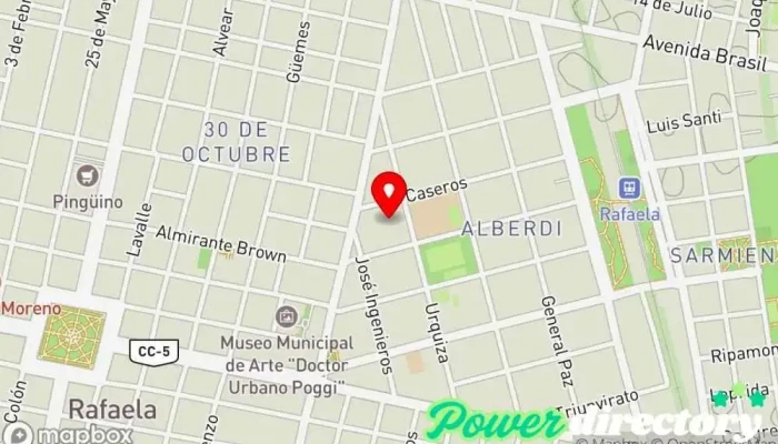 mapa de Creditos del Plata Banco en Rafaela