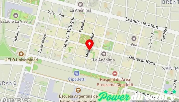 mapa de Créditos del Sur Cipolletti Agencia de préstamos en Cipolletti