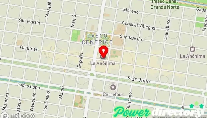 mapa de Créditos del Sur Agencia de préstamos en Gral. Roca