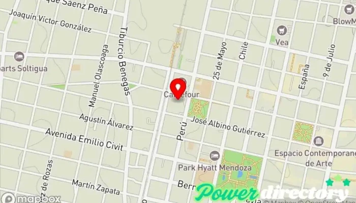 mapa de Créditos Prendarios,Mdz Institución financiera en Mendoza