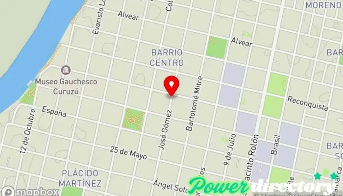 mapa de Créditos San Martín  en Corrientes
