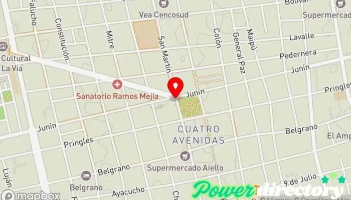 mapa de Créditos Servicios 5 de Mayo Catedral Consultora financiera, Servicio de asesoramiento crediticio en San Luis