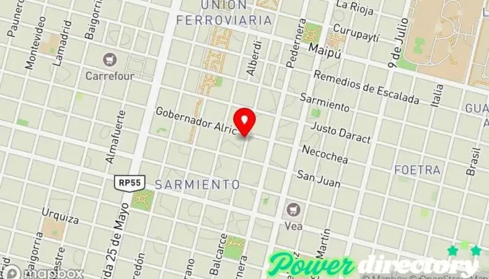 mapa de CREDITOS YA!! Agencia de informes crediticios en Villa Mercedes