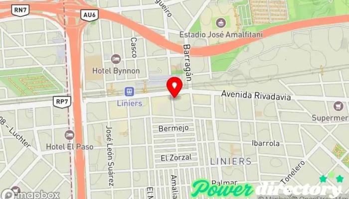 mapa de CREDIVEN LINIERS Agencia de préstamos en Cdad. Autónoma de Buenos Aires