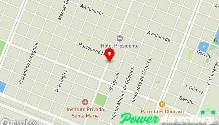 mapa de Credivip Agencia de préstamos en Sáenz Peña