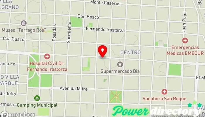 mapa de Credivip Comercio en Curuzú Cuatiá