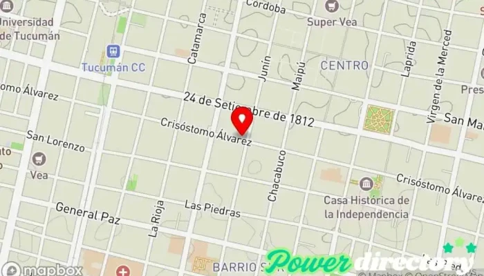 mapa de Crediya Planificador financiero en San Miguel de Tucumán