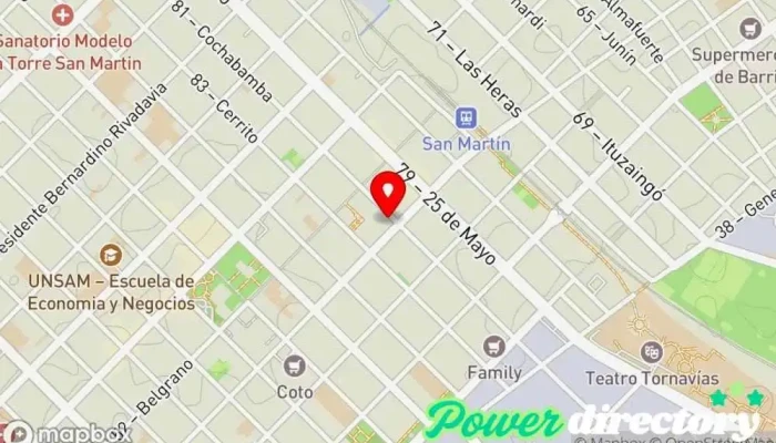 mapa de Cuotitas Agencia de préstamos en San Martín