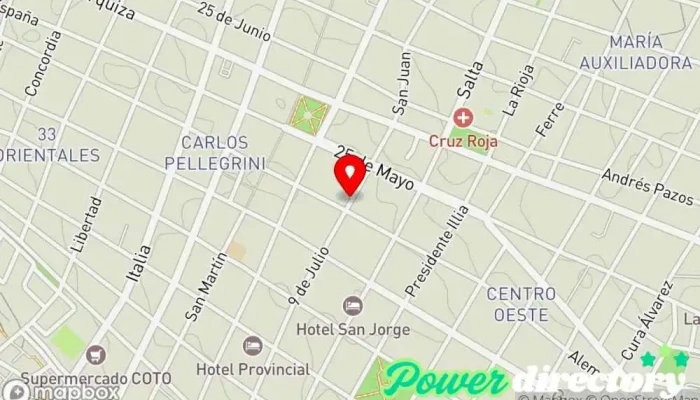 mapa de Daneio Tienda de ropa en Paraná