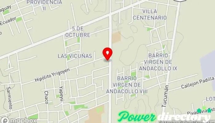 mapa de Diaz - Equipamiento Comercial Tienda de electrodomésticos, Equipos para panaderías, Suministro y fabricación de alimentos, Tienda de material de oficina, Tienda de artículos de hostelería en Chimbas