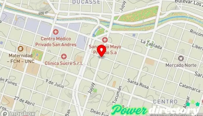 mapa de Diego Viglione RPG&NEURO Fisioterapeuta en Córdoba