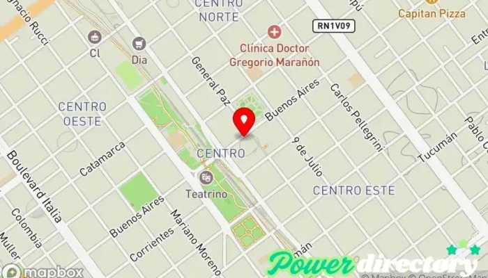 mapa de Dinario Agencia de préstamos en Villa María