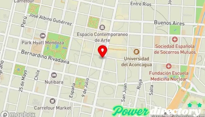 mapa de Doctor Billete Agencia de préstamos, Oficinas de empresa en Mendoza